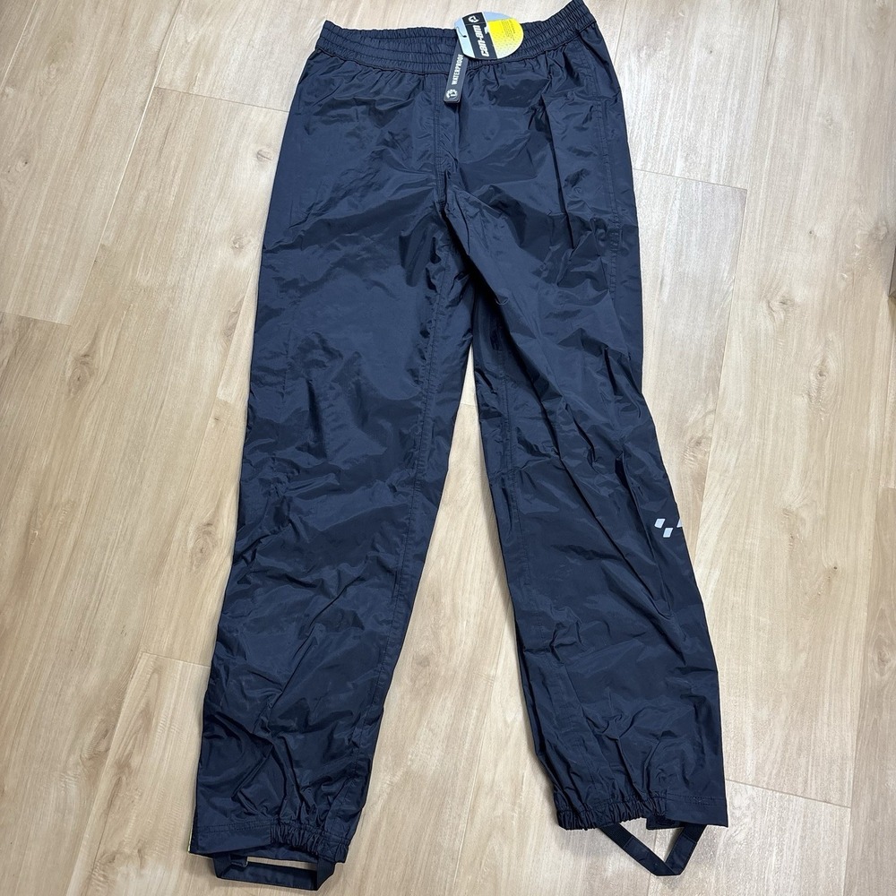 Can-Am On-Road Rain Pants Unisex Black/Hi-Vis Size Medium Waterproof Straps